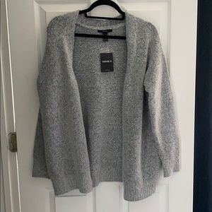 Oversized grey cardigan